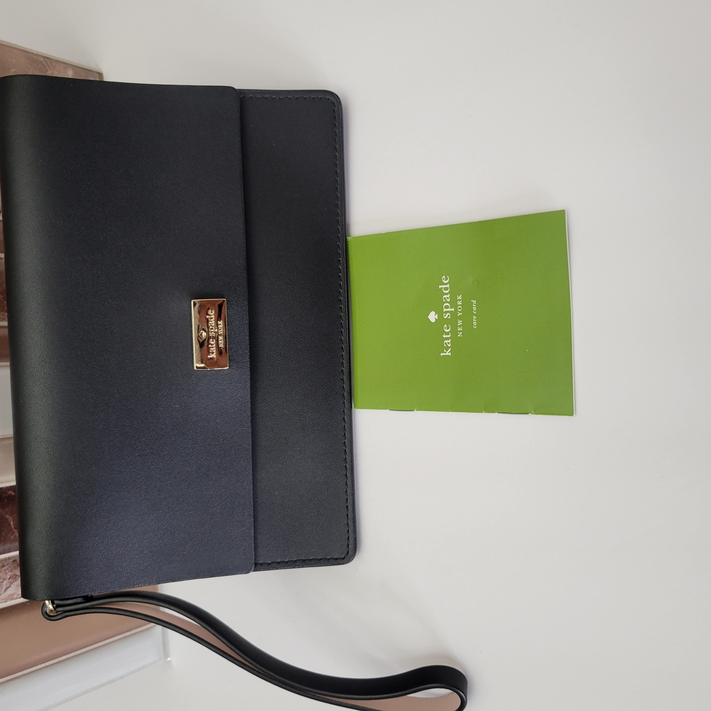 Kate Spade Black Wristlet Clutch